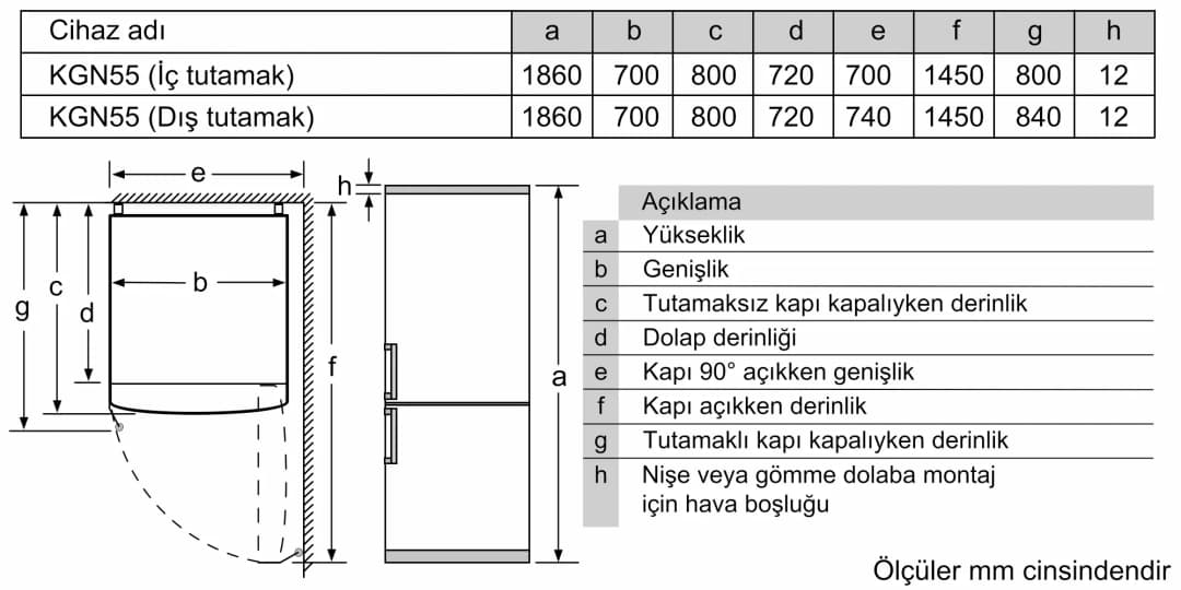 iQ300 Alttan Donduruculu Buzdolabı 186 x 70 cm Beyaz, Total noFrost — görsel 9