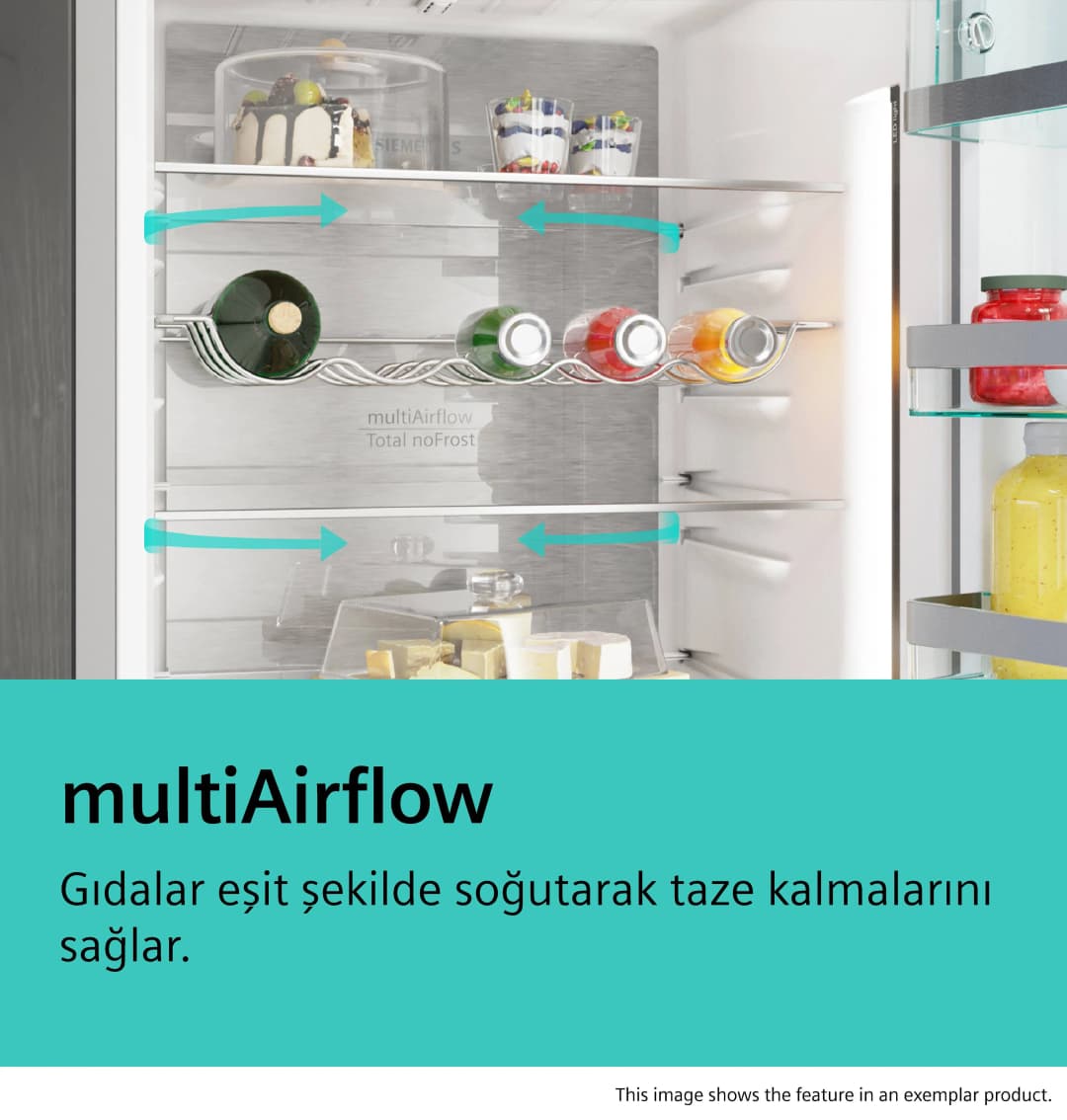 iQ300 Alttan Donduruculu Buzdolabı 186 x 70 cm Beyaz, Total noFrost — görsel 2