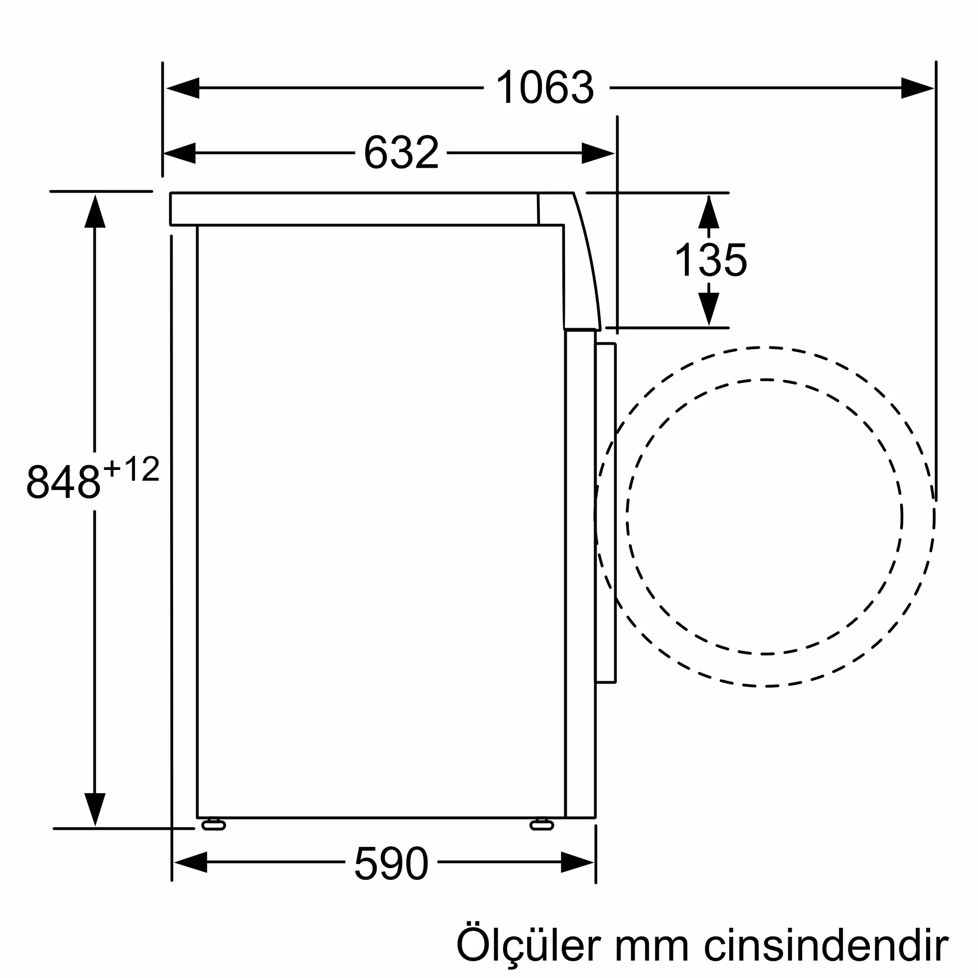 iQ500 Çamaşır Makinesi 9 kg maks. 1400 dev./dak. — görsel 10