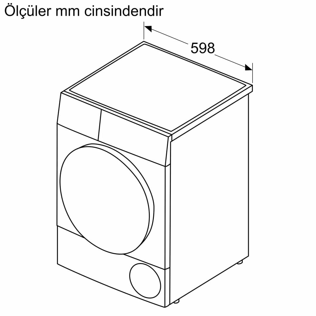 iQ700 Isı Pompalı Kurutma Makinesi 9 kg Gümüş — görsel 12