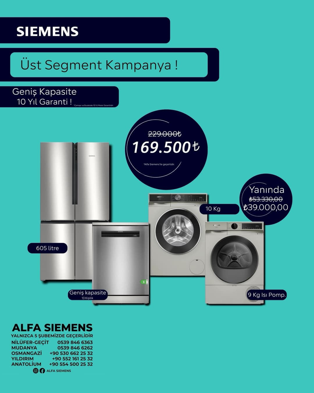 Siemens Premium 4'lü Çeyiz ve Evlilik Paketi