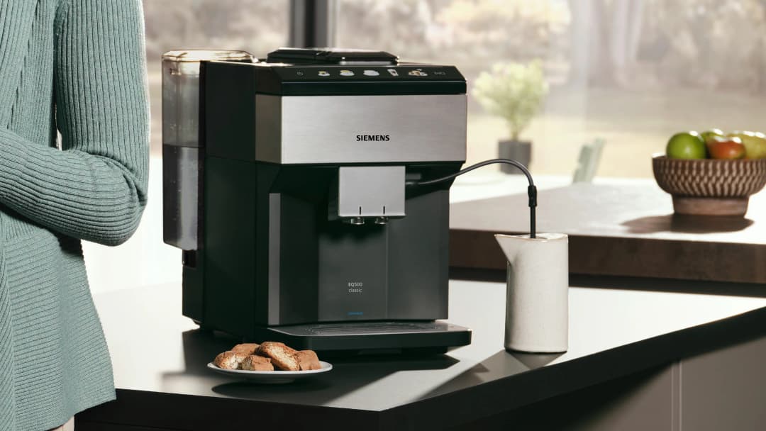Tam Otomatik Kahve Makinesi EQ500 classic connect Paslanmaz çelik, Siyah — görsel 5
