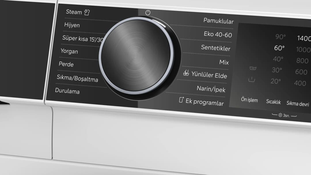 iQ500 Çamaşır Makinesi 9 kg maks. 1400 dev./dak. — görsel 3