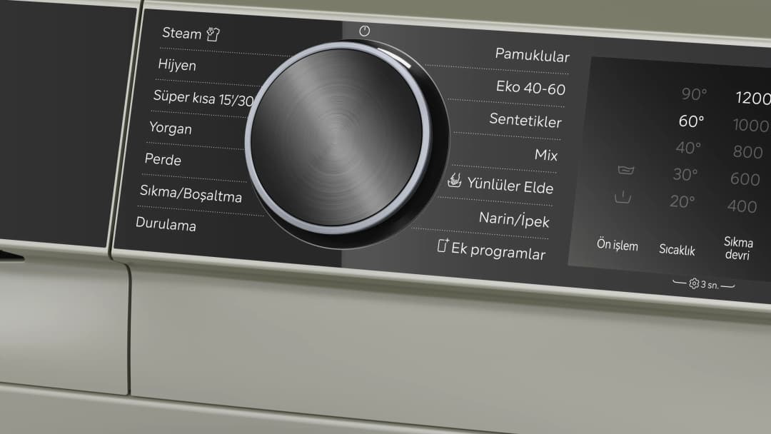 iQ500 Çamaşır Makinesi 10 kg maks. 1200 dev./dak., Gümüş — görsel 3