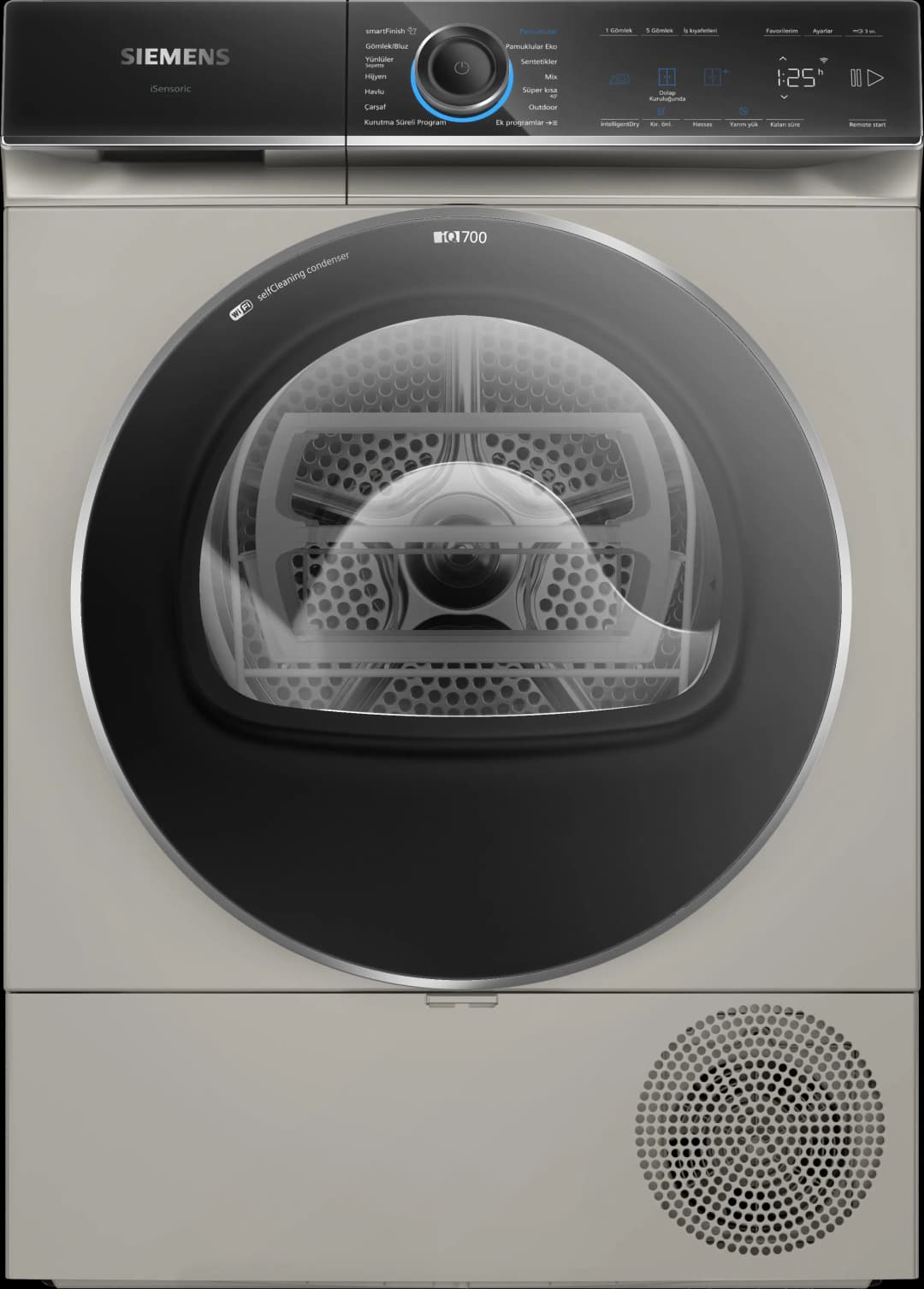 iQ700 Isı Pompalı Kurutma Makinesi 9 kg Gümüş — görsel 1